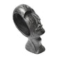 12 Inch Human Face Accent Decor Metal Life Like Appeal Gray
