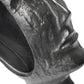 12 Inch Human Face Accent Decor Metal Life Like Appeal Gray