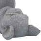 Liam 14 Inch Resin Accent Decor Funny Relaxed Yoga Posture Dog In Gray
