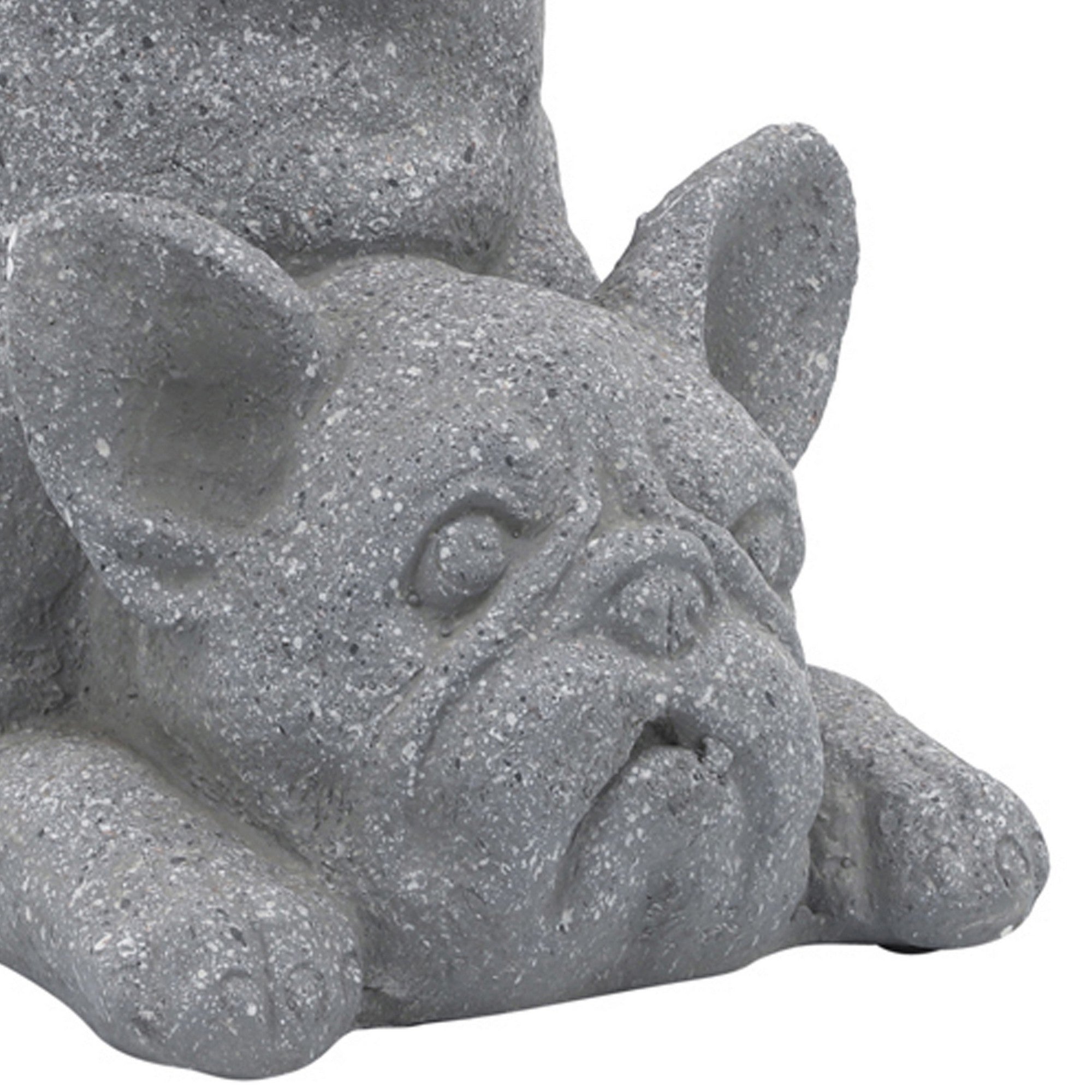 Liam 15 Inch Resin Accent Decor Funny Headstand Yoga Posture Dog Gray-zoom-4