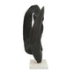 15 Inch Contemporary Metal Tabletop Decoration Marble Base Black White