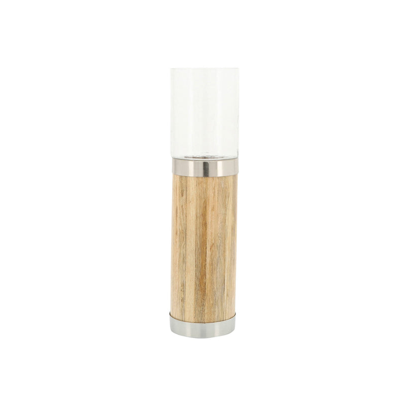 Gia 20 Inch Classic Candle Holder Cylindrical Glass Tumbler Natural-zoom-