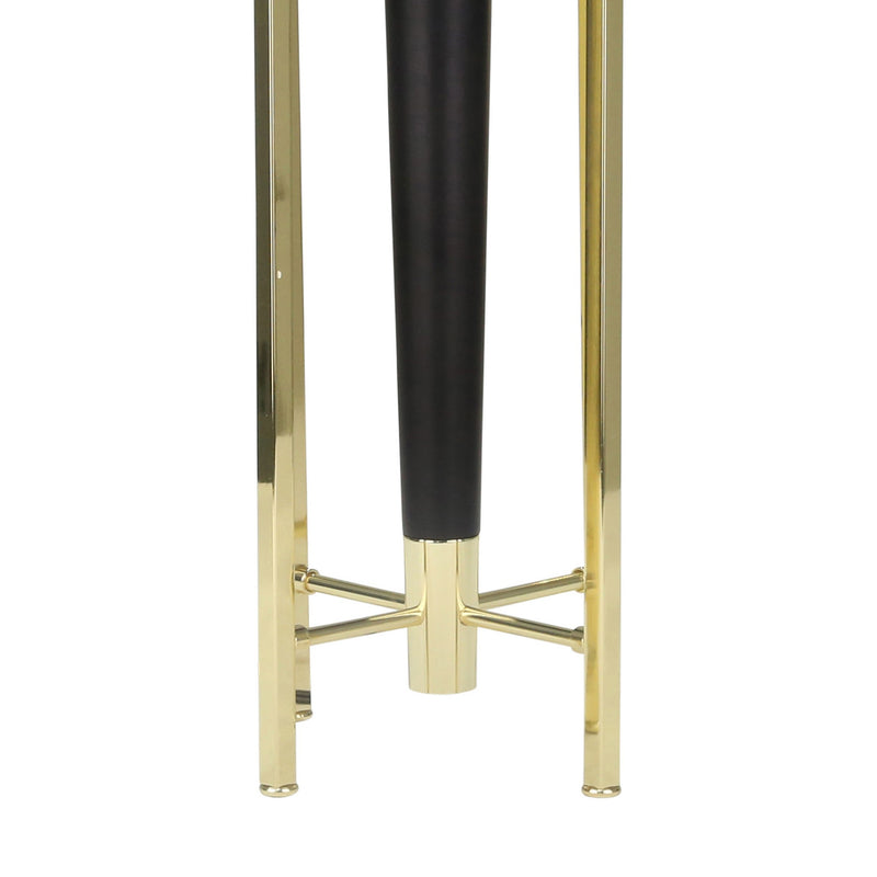28 Inch Contemporary Metal Table Lamp with Four Accented Legs Black Gold-zoom-