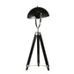 65 Inch Wood Modern Spotlight Floor Lamp With Tripod Metal Frame Black
