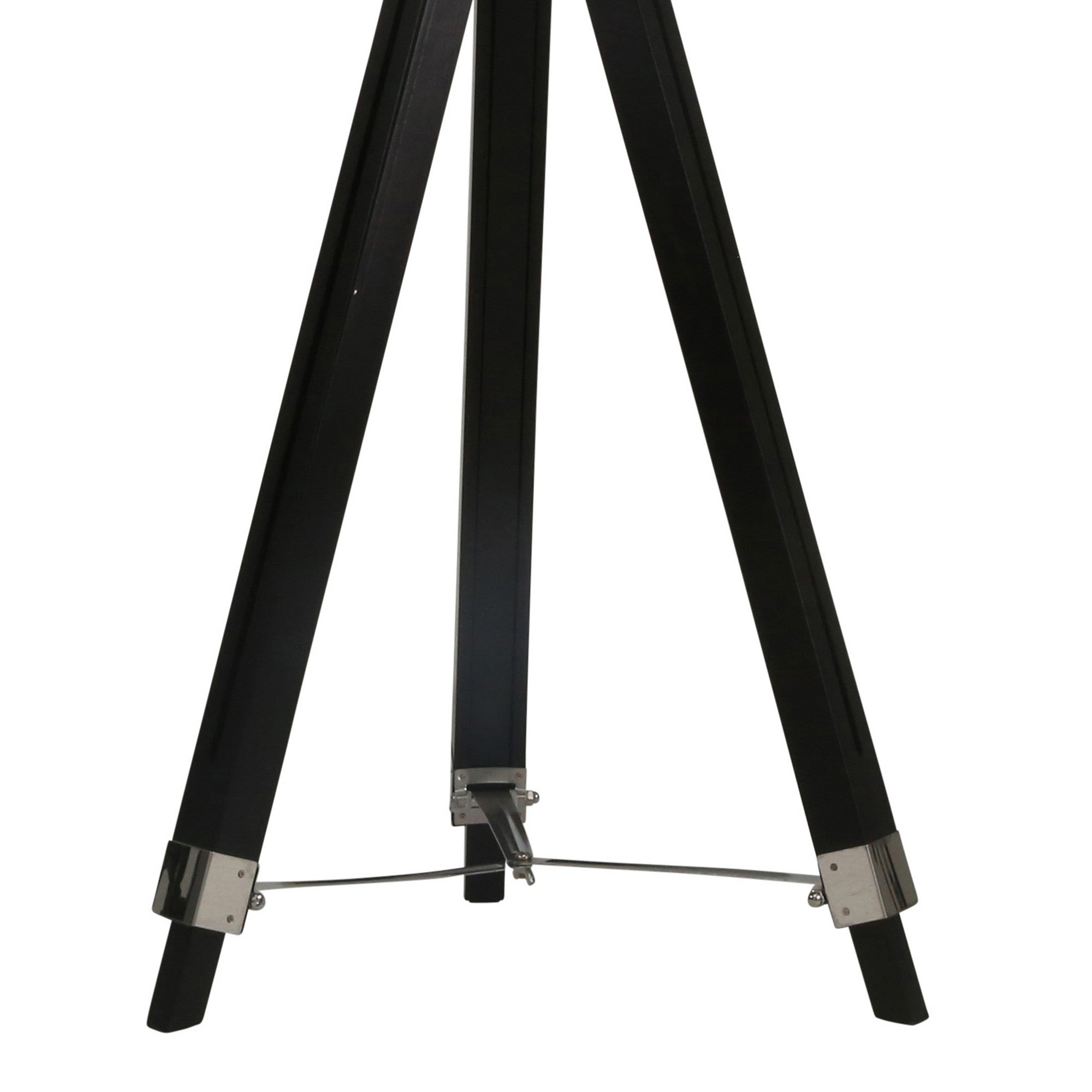 65 Inch Wood Modern Spotlight Floor Lamp With Tripod Metal Frame Black-zoom-4