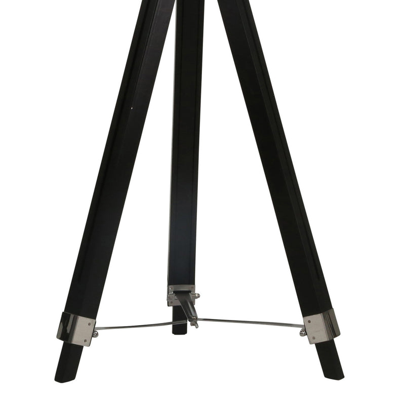 65 Inch Wood Modern Spotlight Floor Lamp With Tripod Metal Frame Black-zoom-