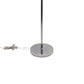 18 Inch Metal Modern Skyline Floor Lamp 2 Bulbs Round Base Silver Black