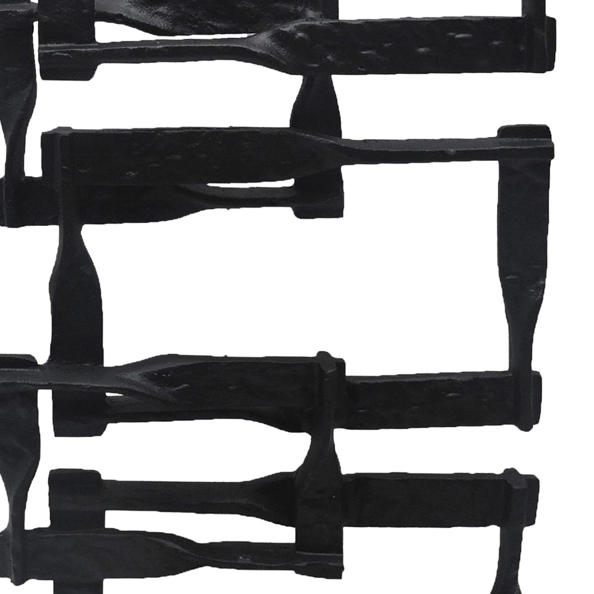 Jodie 23 Inch Metal Modern Accent Decor Stacked Squares Block Black-zoom-4