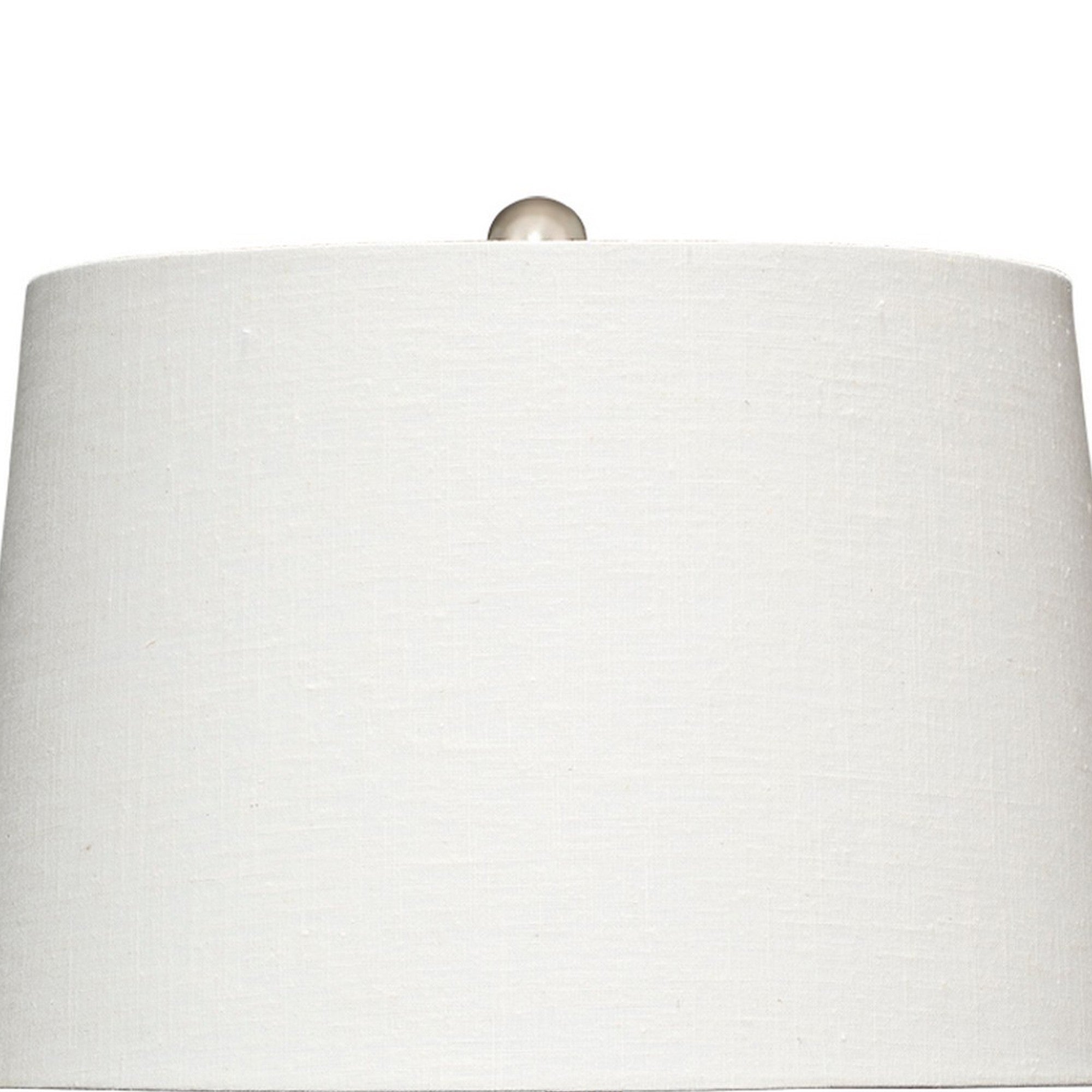 Cape 22 Inch Contemporary Table Lamp Hand Woven Rattan Linen Shade Blue-zoom-2