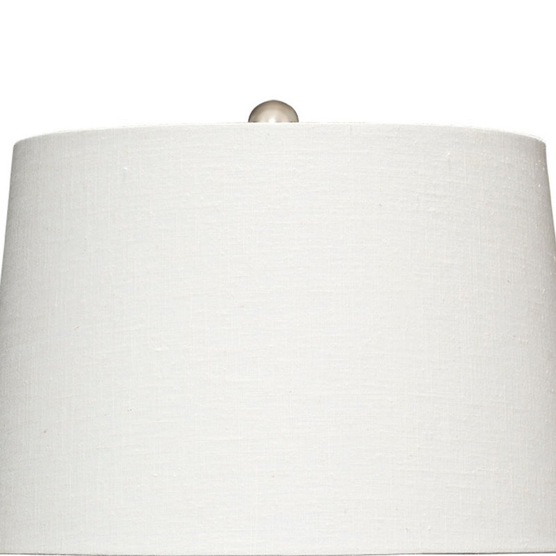 Cape 22 Inch Contemporary Table Lamp Hand Woven Rattan Linen Shade Blue-zoom-