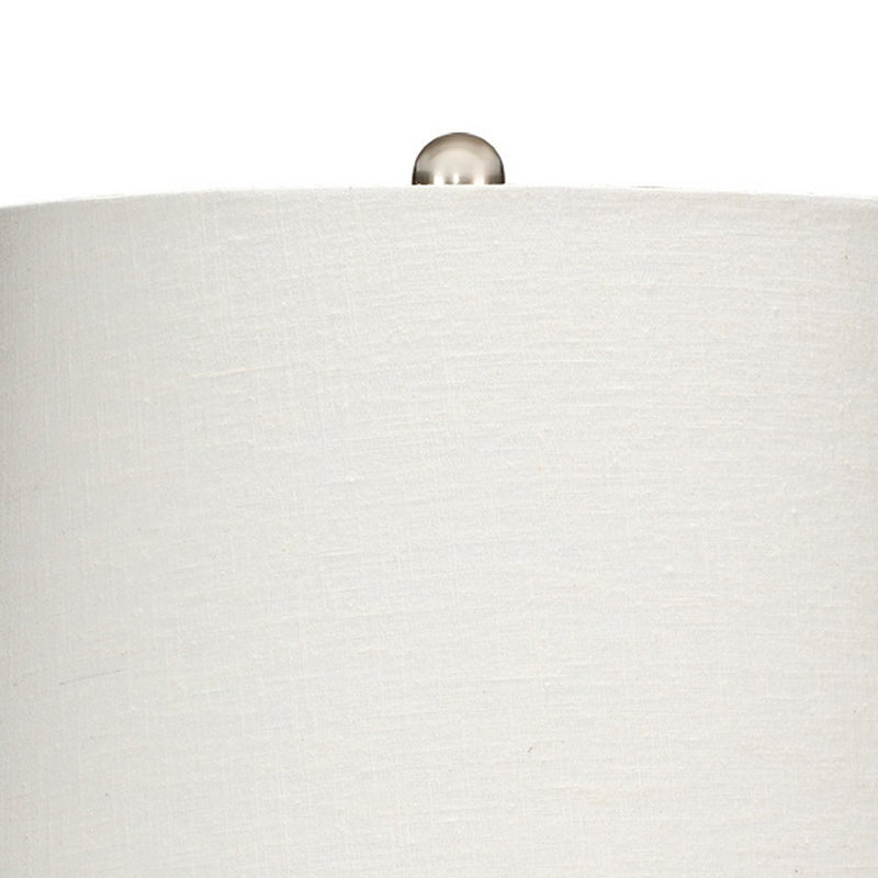 Cape 22 Inch Contemporary Rattan Table Lamp Hand Woven Linen Shade Brown-zoom-