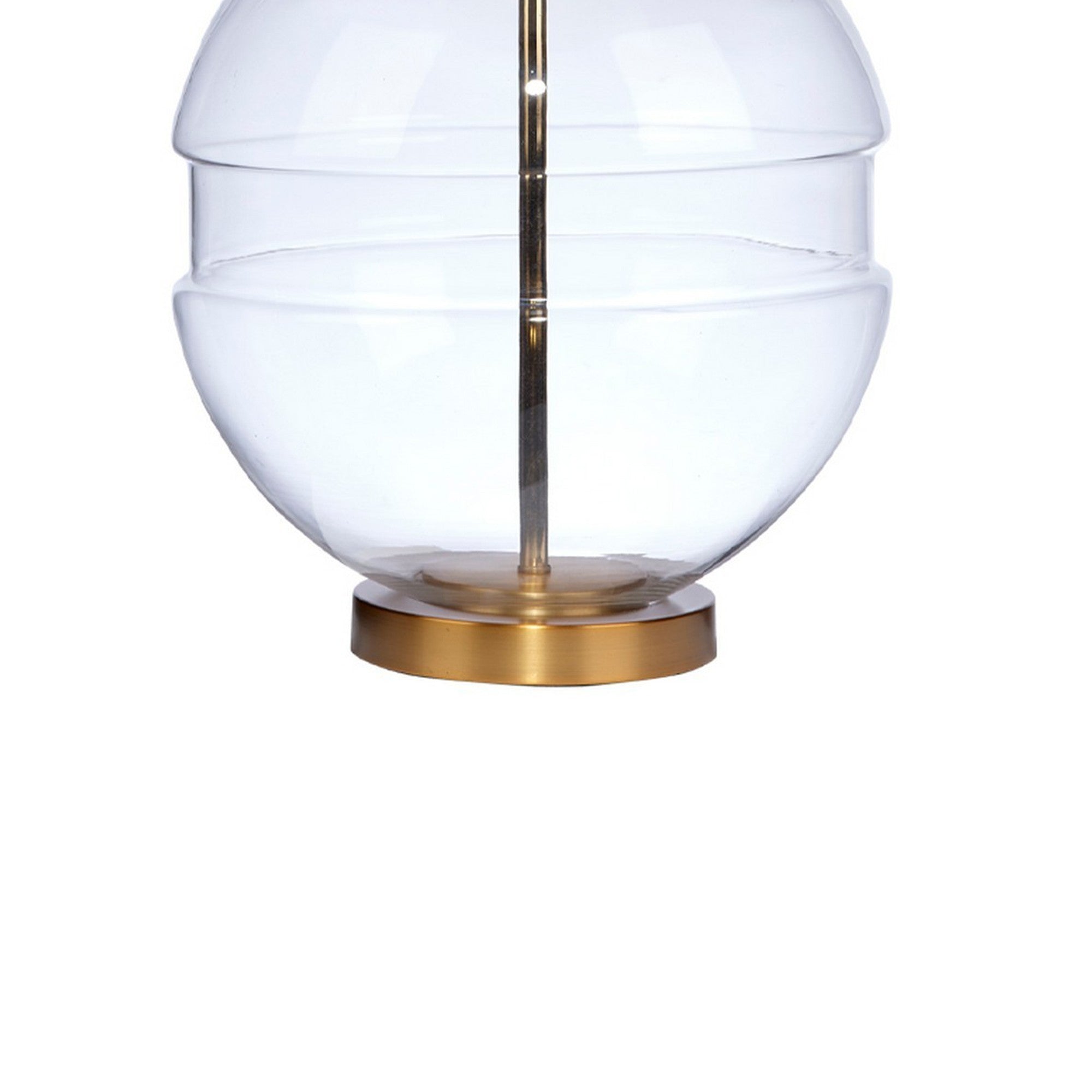 Satellite 31 Inch Table Lamp Linen Drum Shade Cylinder Finial Brass-zoom-4