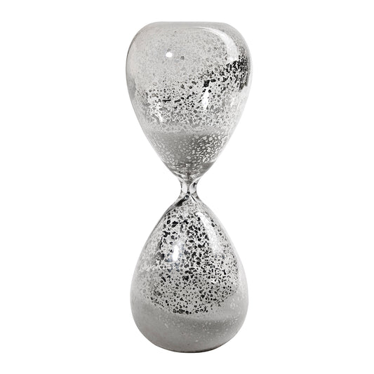 Doug 10 Inch Decorative 60 Minute Hourglass Table Accent Decor White Sand