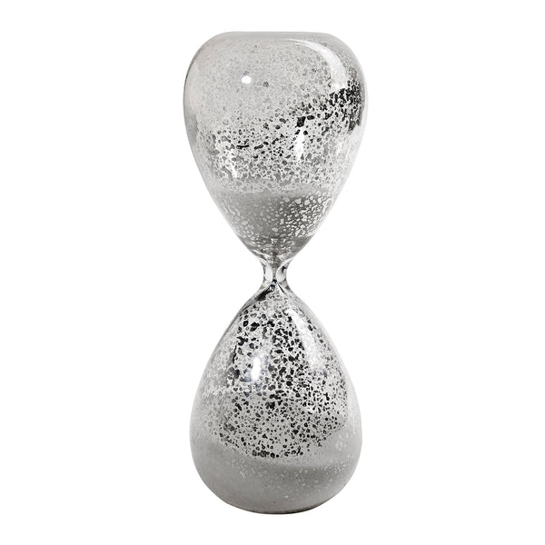 Doug 10 Inch Decorative 60 Minute Hourglass Table Accent Decor White Sand