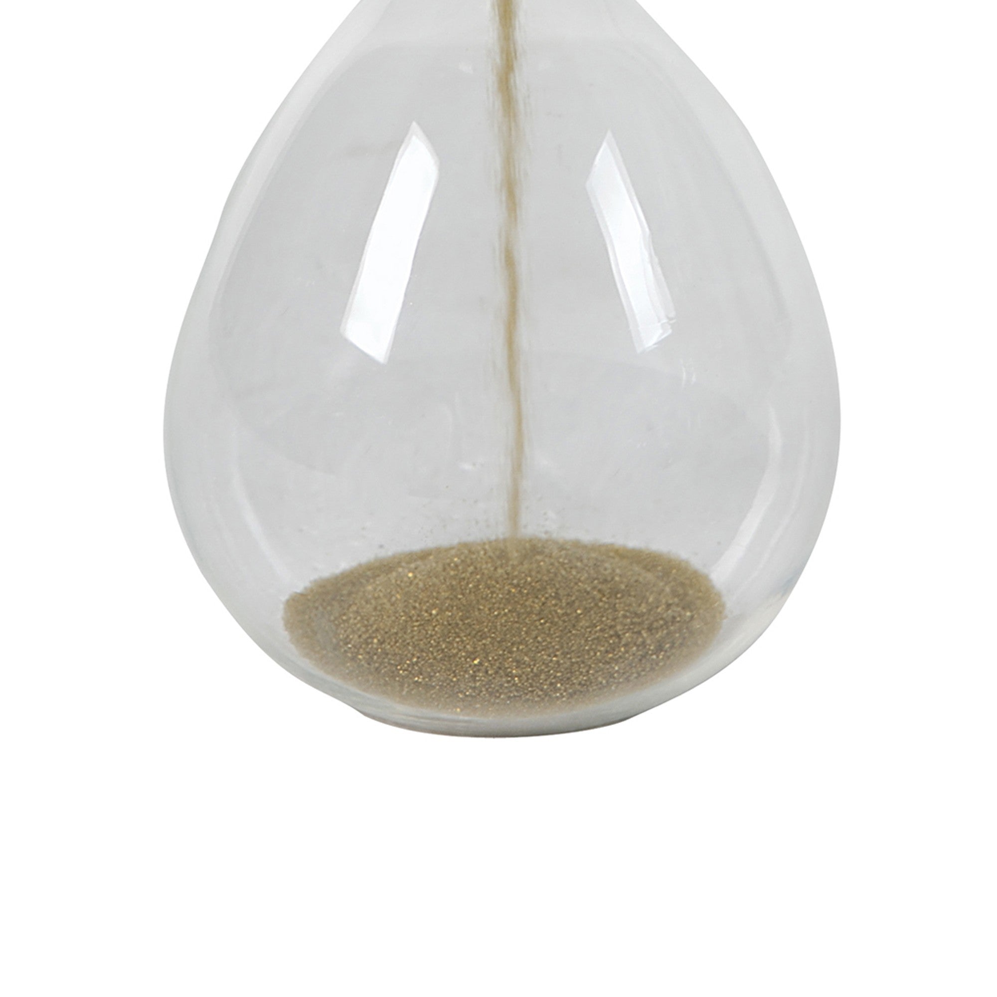 Doug 8 Inch Decorative 1 Minute Hourglass Accent Decor Taupe Brown Sand-zoom-4