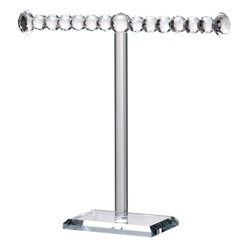 11 Inch Necklace and Jewelry Stand SImple Design Crystal Clear Finish-zoom-