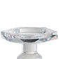 7 Inch Candle Holder Crystal Glass Solid Turned Pillar Clear