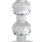 7 Inch Candle Holder Crystal Glass Solid Turned Pillar Clear