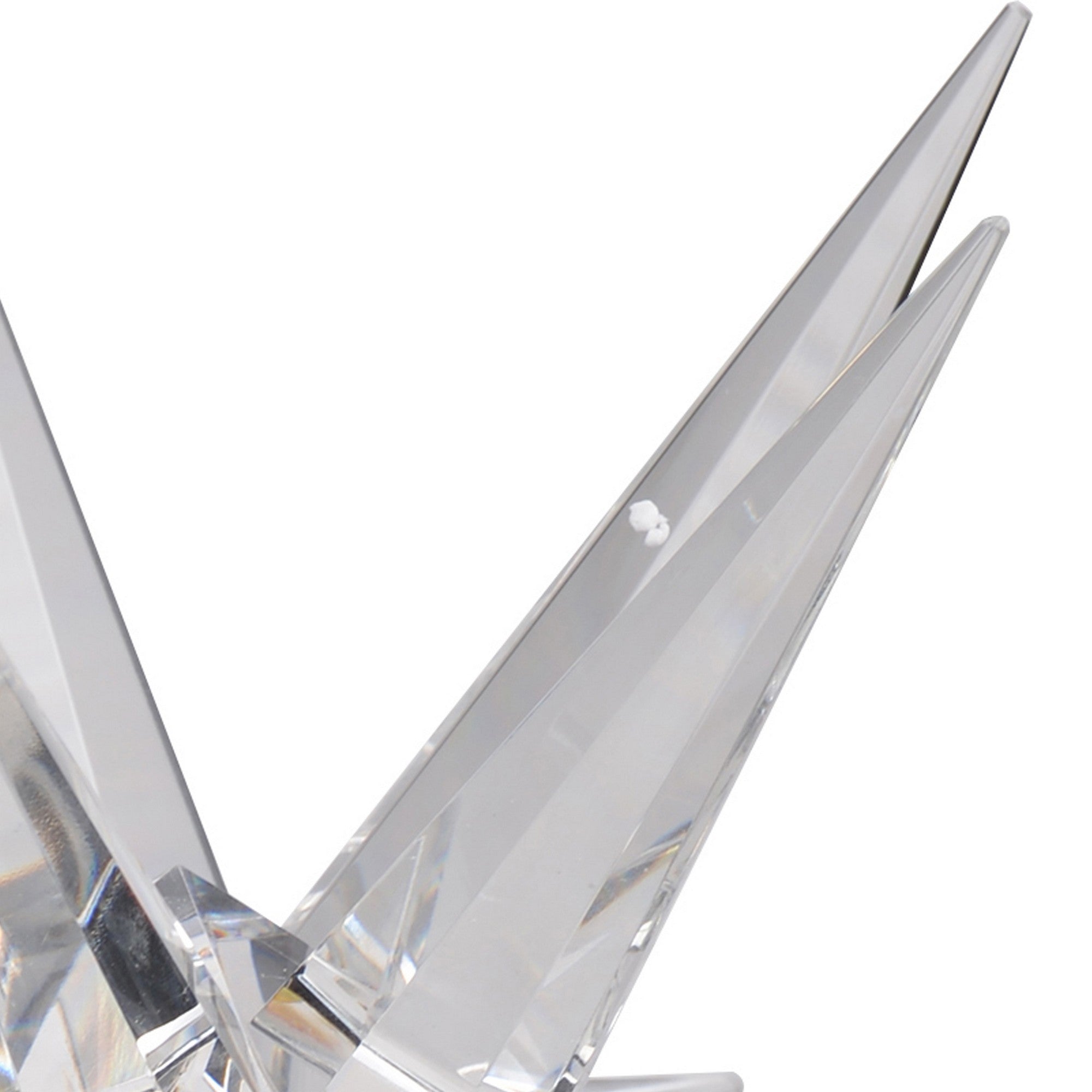 10 Inch Glass Star Accent Decor For Tabletop Elegant Clear Crystalline-zoom-3