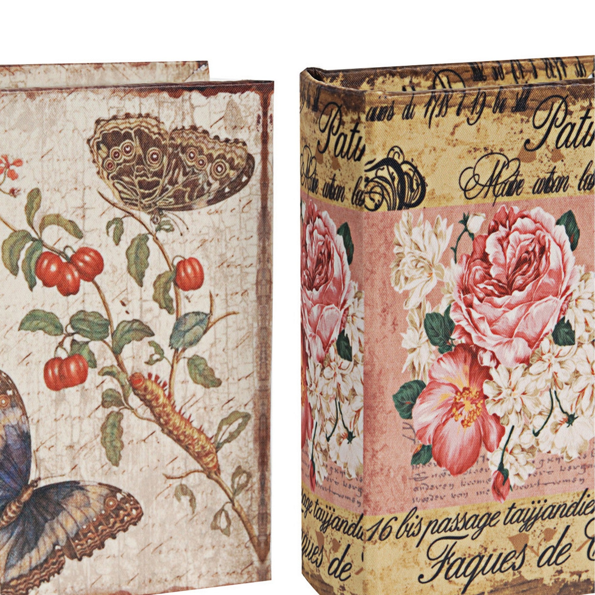 Anya Set of 4 Artisanal Boxes for Accessories Book Inspired Look Floral