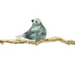 Sue 25 Inch Accent Decor Sculpture 2 Birds Sitting On Branch Gold White