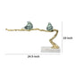 Sue 25 Inch Accent Decor Sculpture 2 Birds Sitting On Branch Gold White