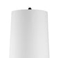 61 Inch Modern Floor Lamp Round Drum Shade Aluminum Frame White Black