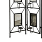 71 Inch Folding Screen Room Divider, Photo Frame Panels, Modern, Black