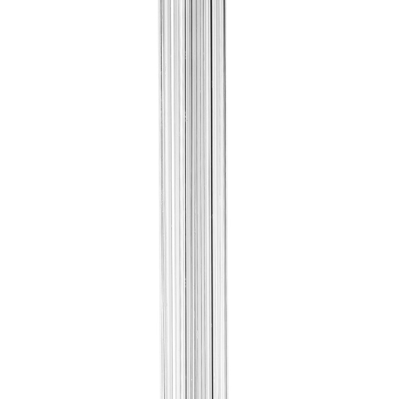 22 Inch Candlestick Holder Clean Lined Square Base Glass Modern Clear-zoom-