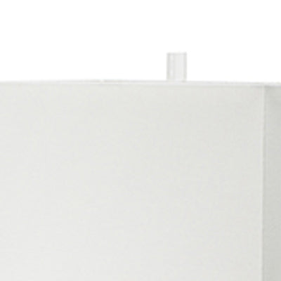 16 Inch Modern Table Lamp White Rectangular Shade Acrylic Base Gold-zoom-2