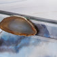 8 6 Inch Modern Jewelry Box Blue Silver Marble Effect Glass and Stone