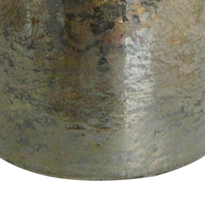 15 Inch Classic Candle Holder Rustic Glass Jar Farmhouse Design Brown-zoom-