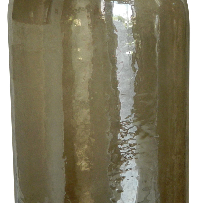 Rio 19 Inch Classic Large Candle Holder Rustic Glass Jar Design Taupe-zoom-