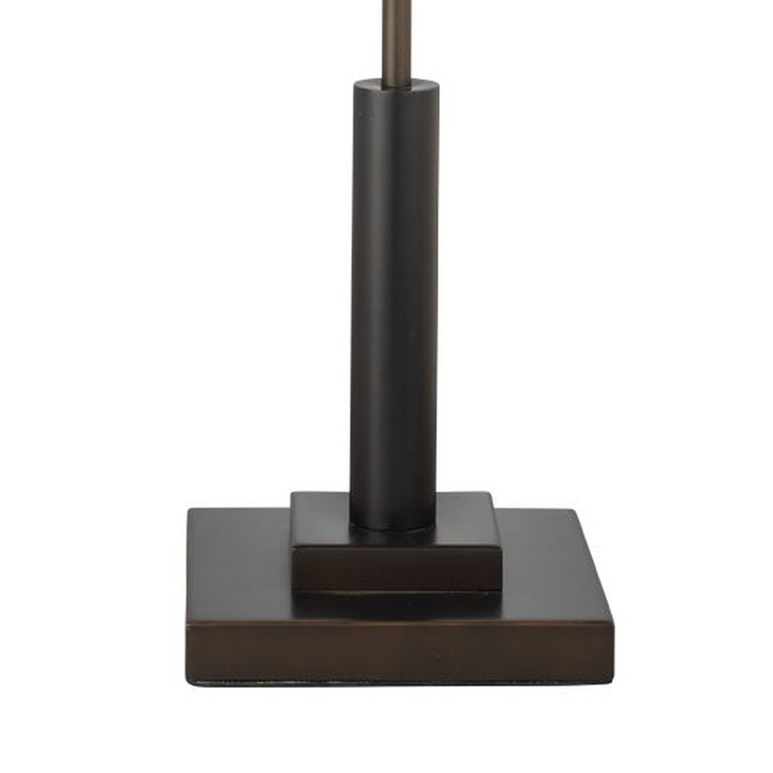 32 Inch Modern Table Lamp 40W Linen Shade Oil Rubbed Antique Bronze-zoom-3