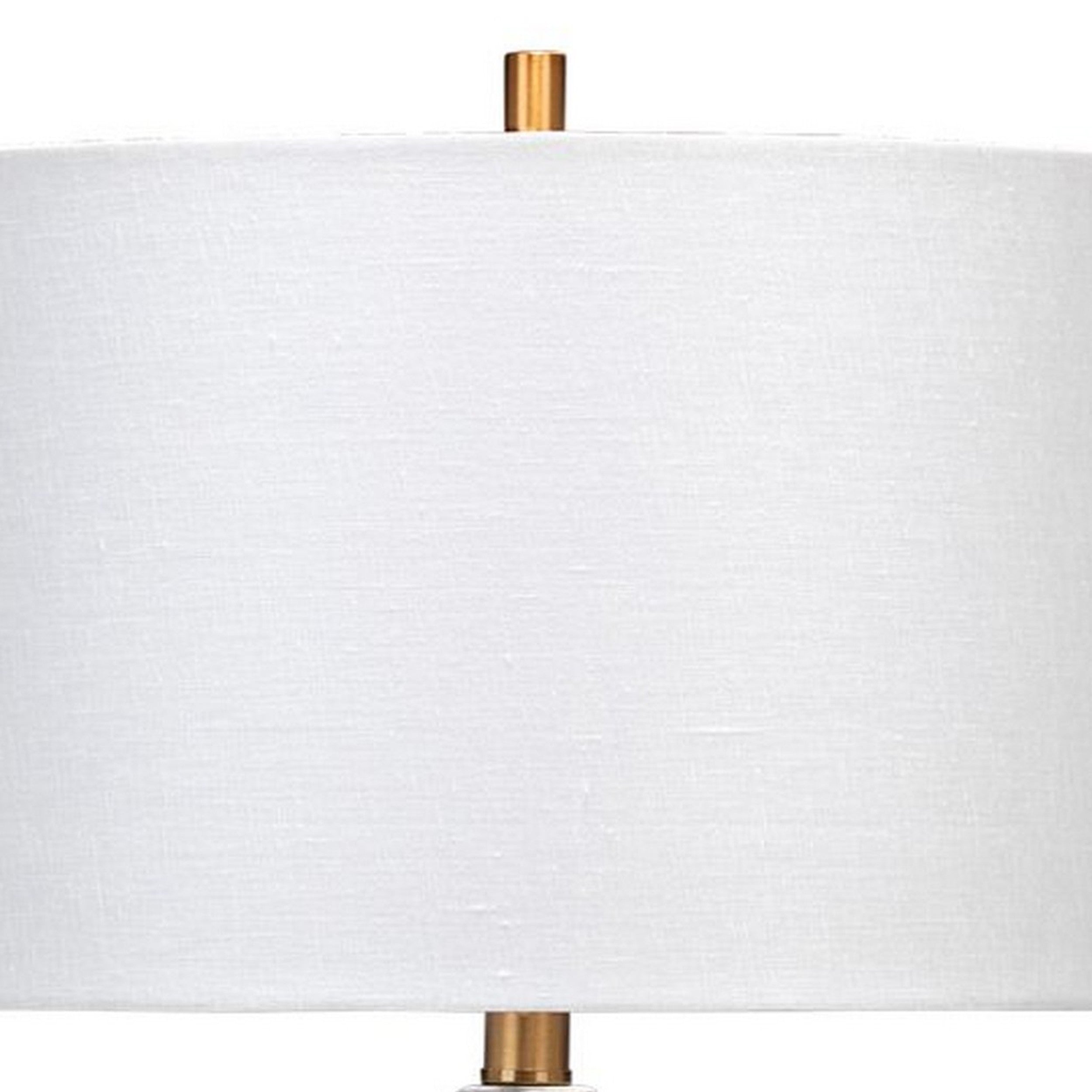 27 Inch Handmade Modern Table Lamp Ceramic Base Linen Shade Smooth Gray-zoom-2