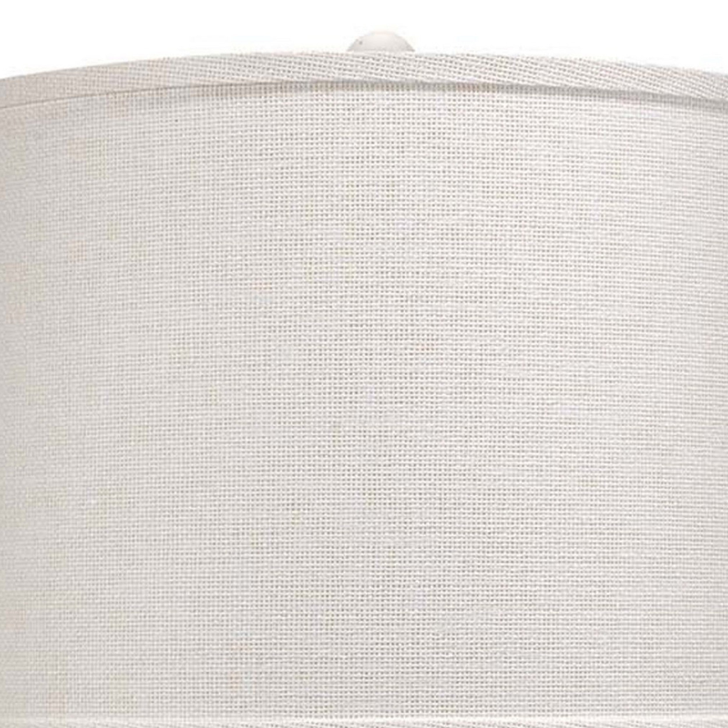 27 Inch Modern Table Lamp Handmade Ceramic Base Grasscloth Shade White-zoom-2