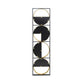 47 Inch Modern Wall Decor With 4 Varied Round Mirrors Black Metal Frame