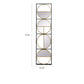 47 Inch Modern Wall Decor With 4 Varied Round Mirrors Black Metal Frame