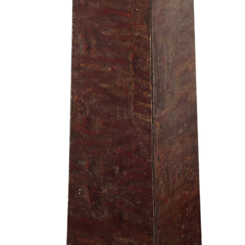 21 Inch Pillar Candle Holder Tapered Block Pedestal Dark Brown Wood-zoom-