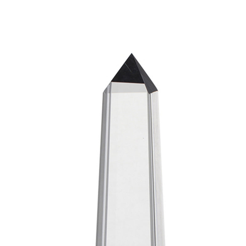 20 Inch Glass Obelisk Accent Decoration Monument Design Square Base-zoom-
