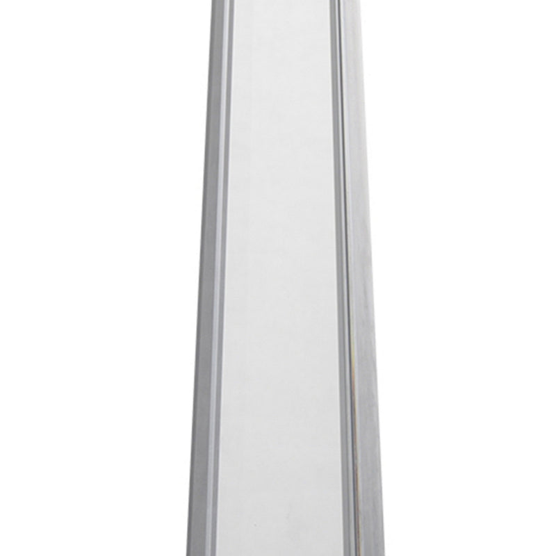 20 Inch Glass Obelisk Accent Decoration Monument Design Square Base-zoom-