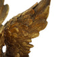 8 Inch Contemporary Decorative Bookends Spread Wing Design Antique Gold