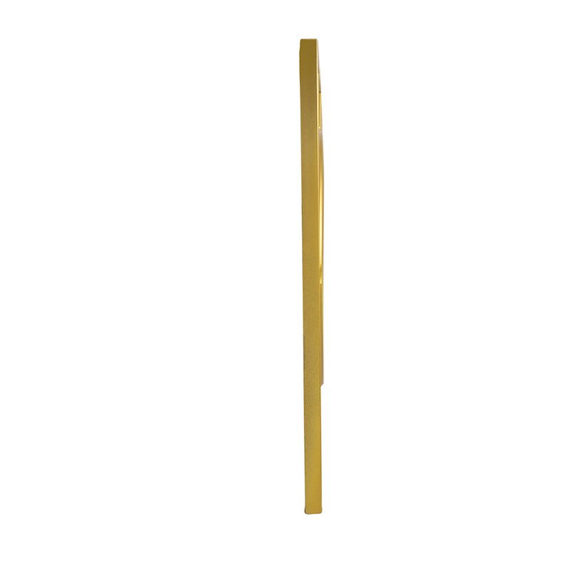43 Inch Wall Accent Decor Three Integrated Mirrors With Iron Frame Gold-zoom-