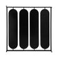 36 Inch Modern Wall Decor 4 Swiveling Oblong Mirrors Black Metal Frame