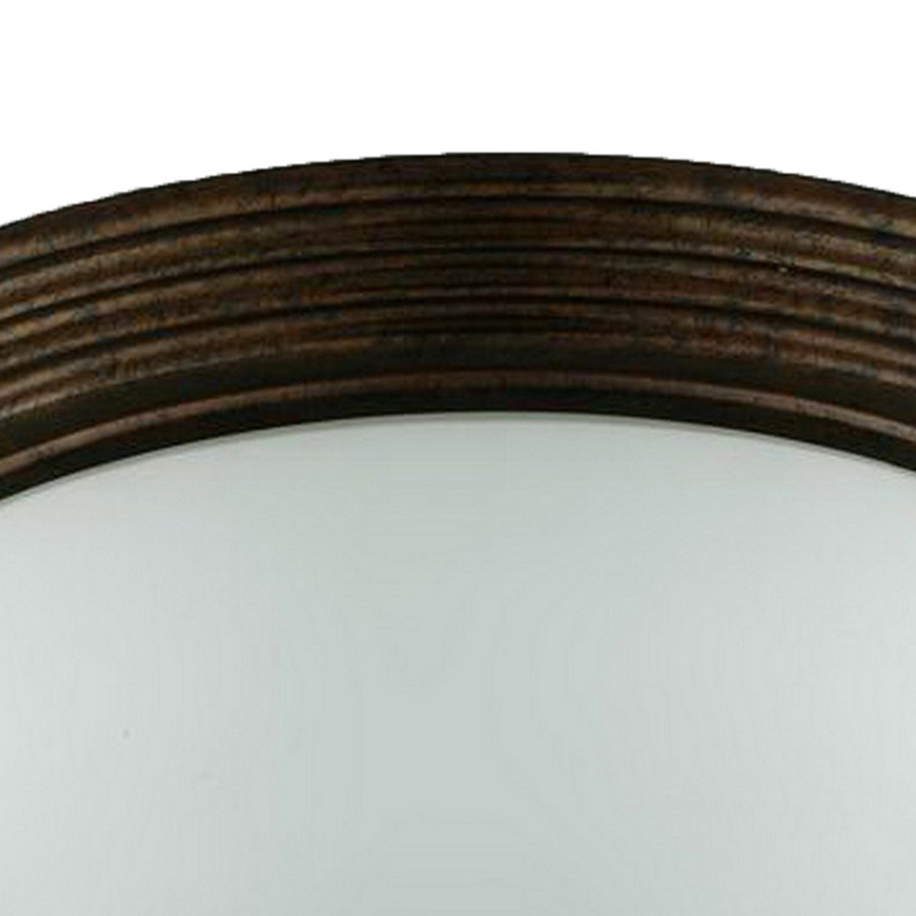 Jesse 12 Inch Modern Ceiling Lamp with Glass Dome Shade Rust Trim White-zoom-3