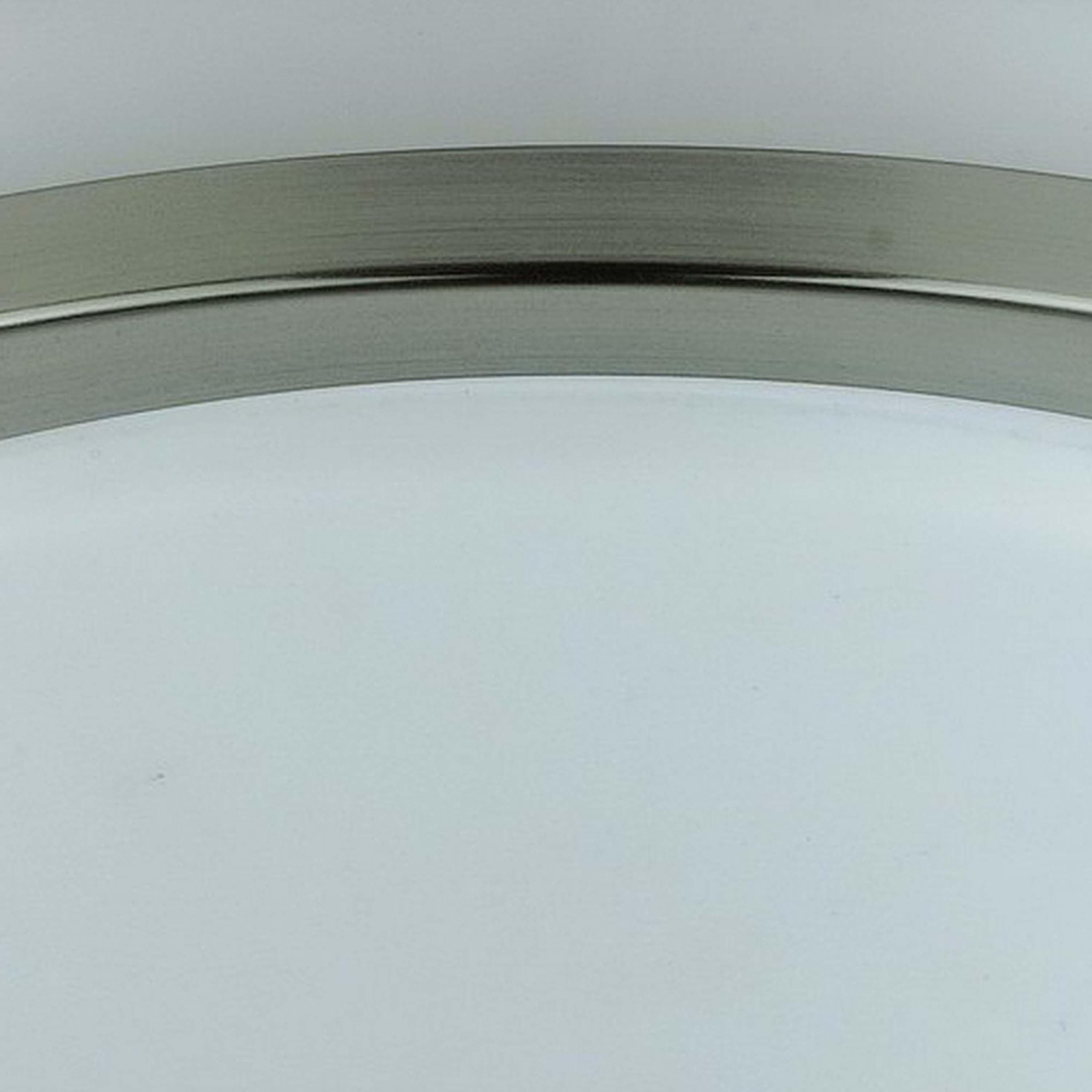 10 Inch Modern Ceiling Lamp with Frosted Acrylic Plate Steel Trim White-zoom-4