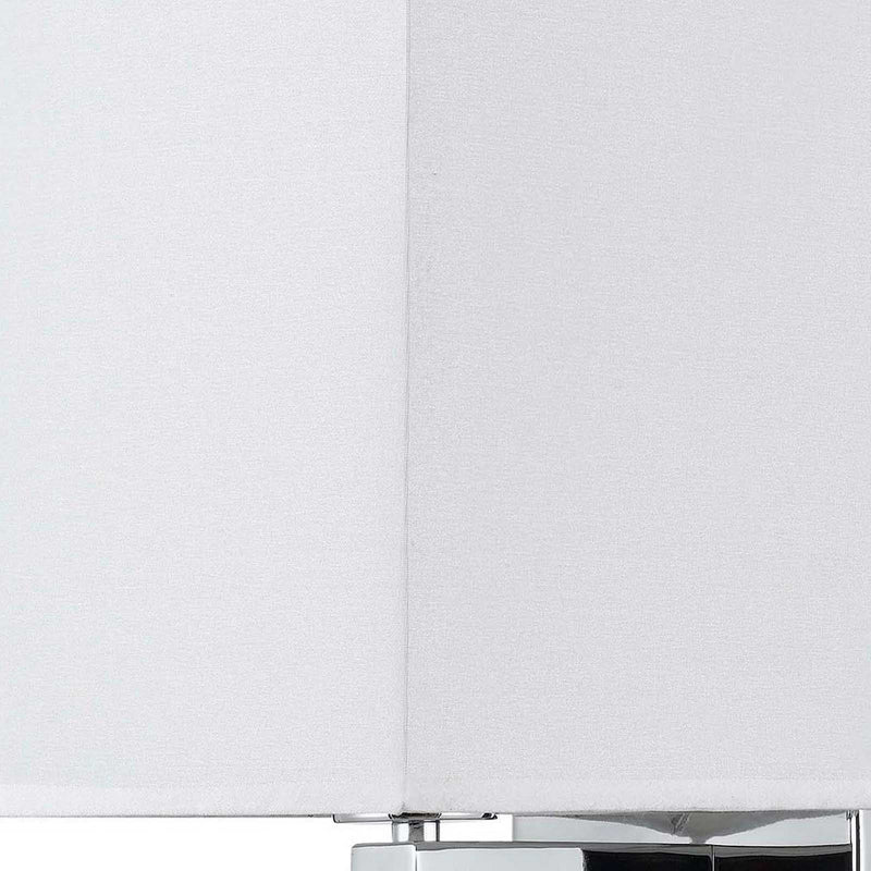 12 Inch Modern Wall Lamp With Fabric Shade On Off Rocker Switch White-zoom-