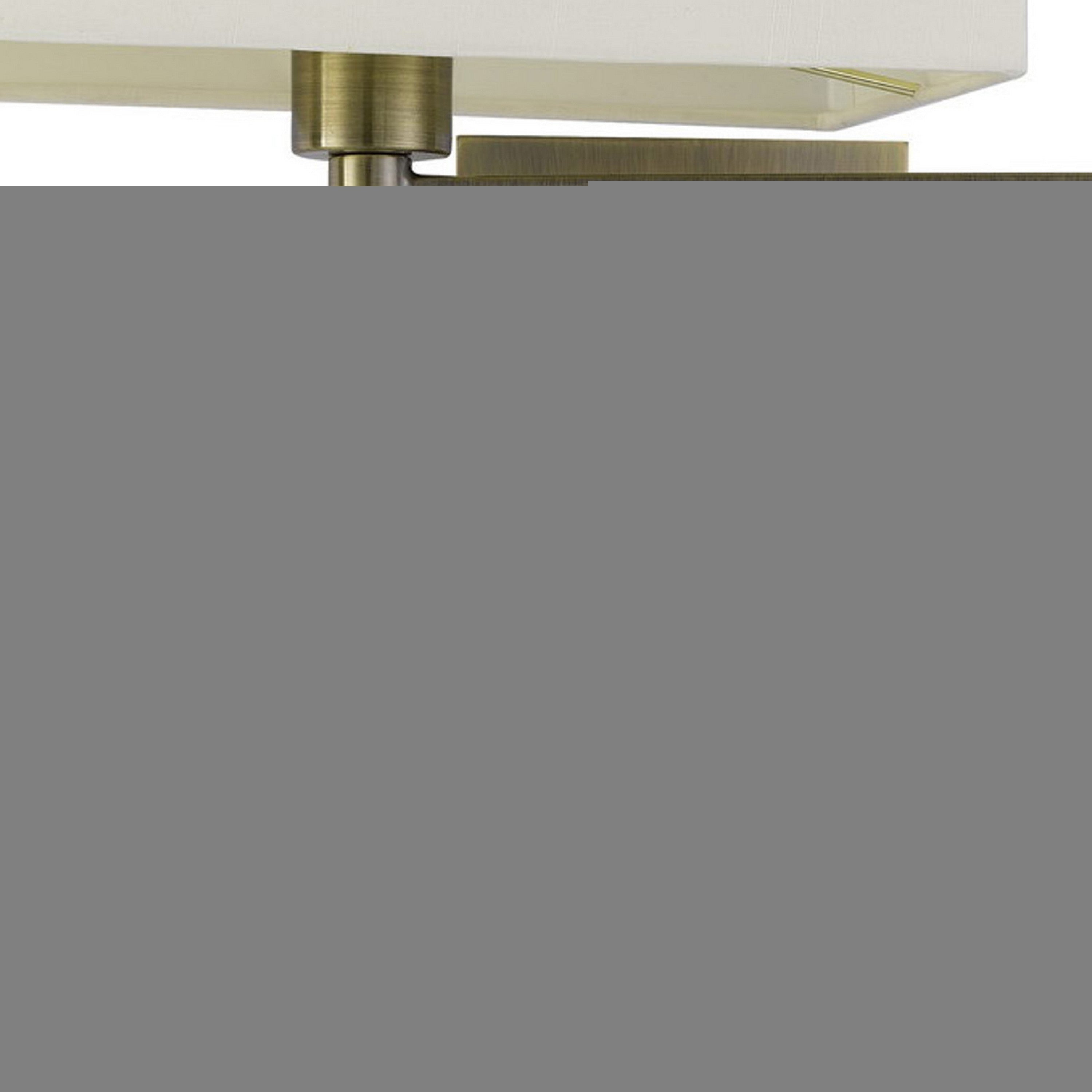 Nash 26 Inch Wall Lamp Hardback Beige Fabric Shade Brass Color Swing Arm