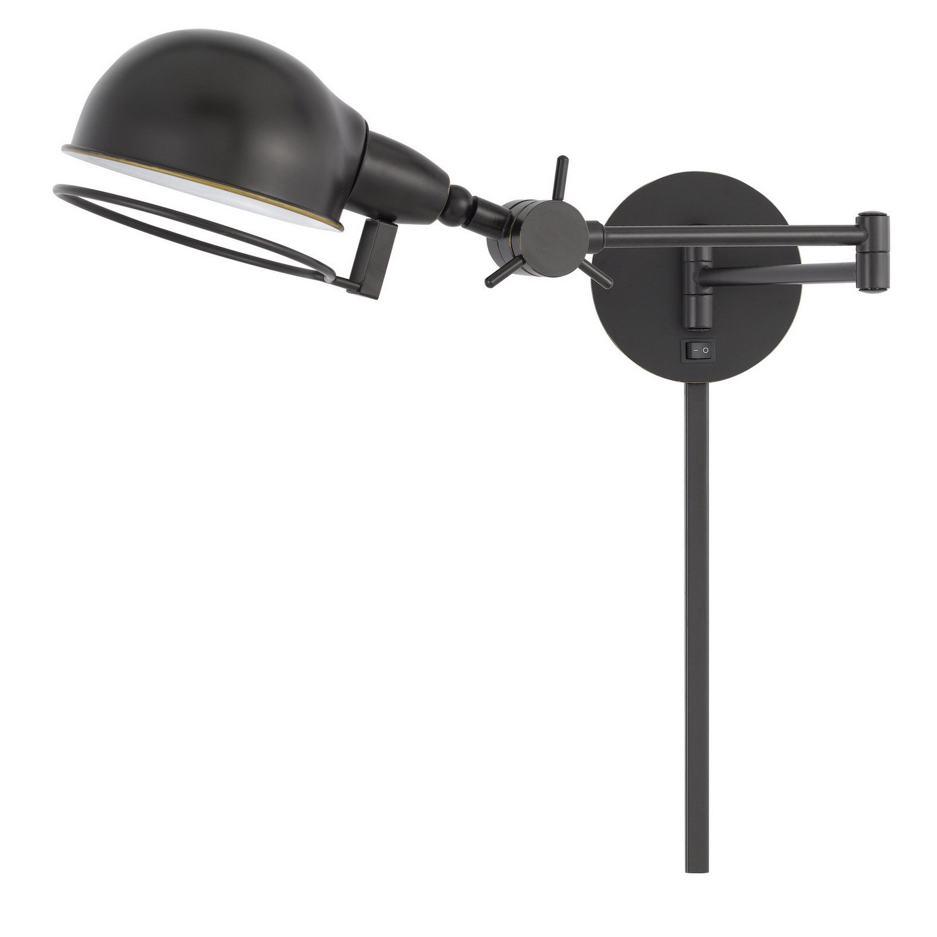 Kash 27 Inch Vintage Wall Lamp Swing Arm Adjustable Metal Shade Bronze-zoom-1