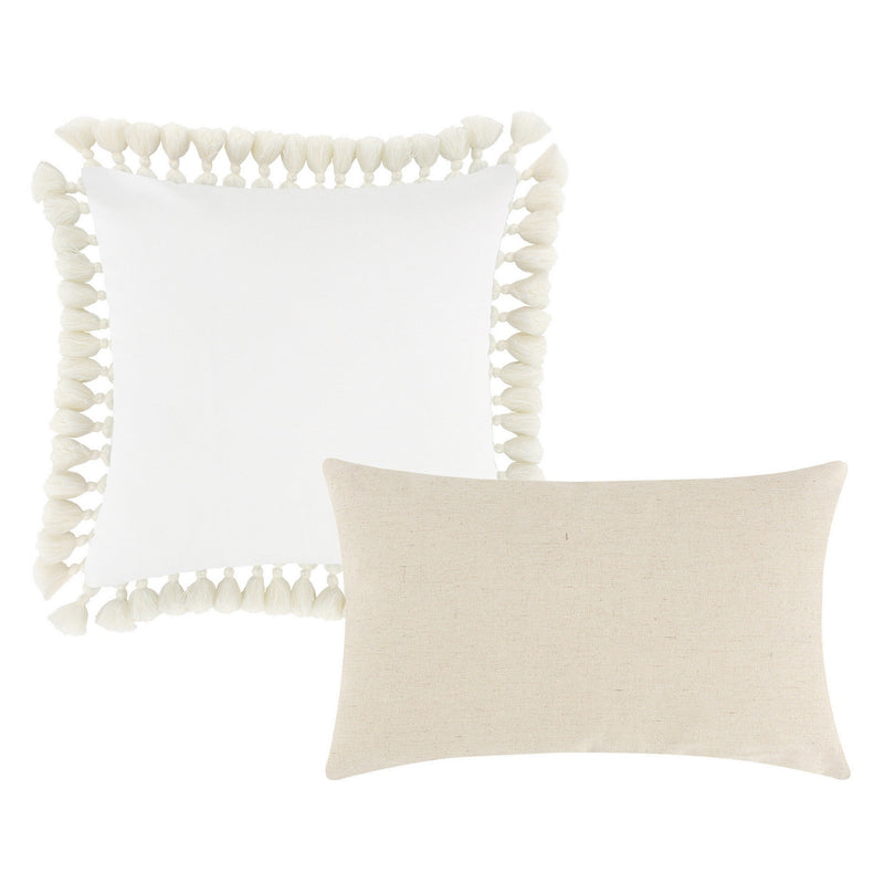 Decorative Throw Pillows Seahorse And Starfish Polyester Tassels Set Of 2-zoom-